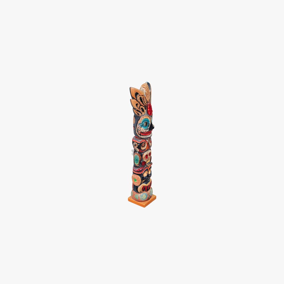 Decorative Totem Pole Statue D Model Pack